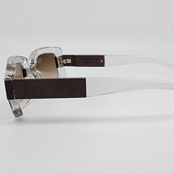 Gold & Wood Paris Zephyr 11 Crystal Tangani Frame Brown Gradient Lens Sunglasses main image 10